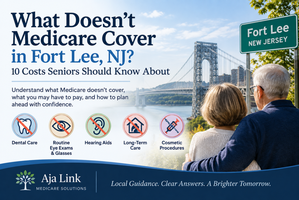 What Doesn’t Medicare Cover in Fort Lee, NJ? Medicare coverage guide for seniors featuring common out-of-pocket costs.